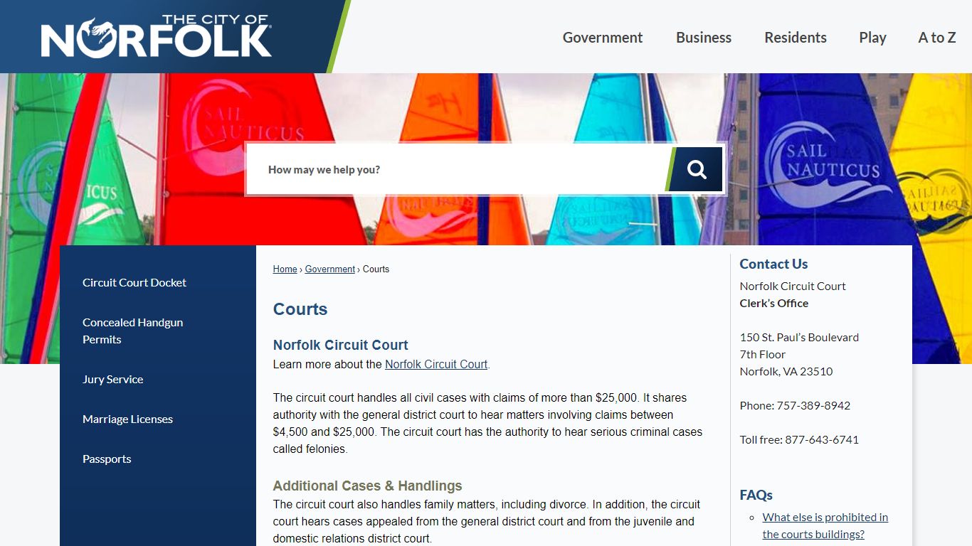 Courts | City of Norfolk, Virginia - Official Website
